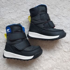 New Sorel Whitney II Waterproof Insulated Black Snow Boots Toddler 4